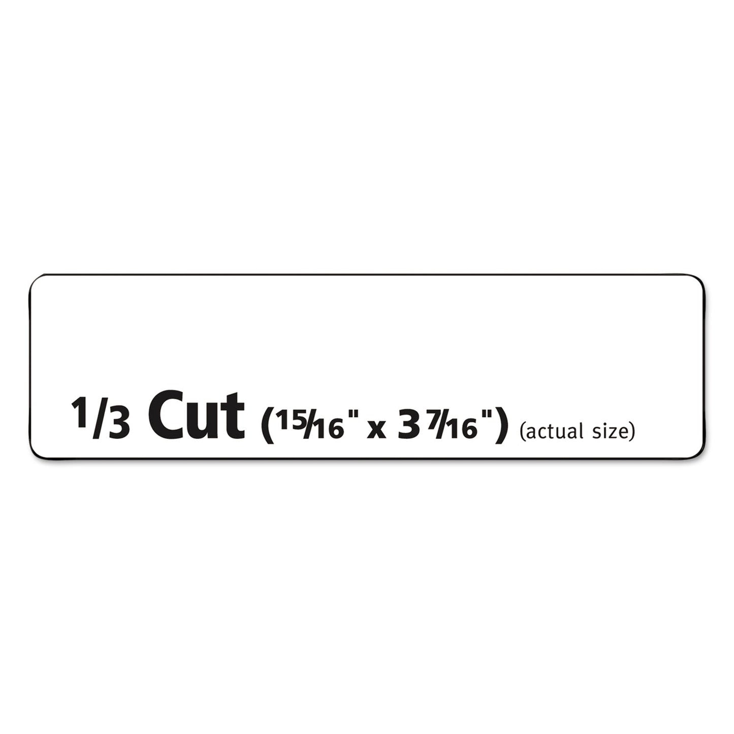 Avery Removable File Folder Labels with Sure Feed Technology, 0.94 x 3.44, White, 18/Sheet, 25 Sheets/Pack