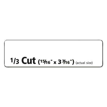 Avery Removable File Folder Labels with Sure Feed Technology, 0.94 x 3.44, White, 18/Sheet, 25 Sheets/Pack