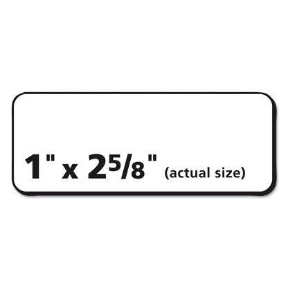 Avery Matte Clear Easy Peel Mailing Labels w/ Sure Feed Technology, Laser Printers, 1 x 2.63, Clear, 30/Sheet, 25 Sheets/Box