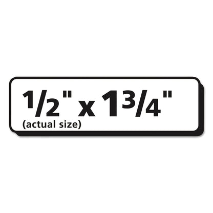 Avery Matte Clear Easy Peel Mailing Labels w/ Sure Feed Technology, Laser Printers, 0.5 x 1.75, Clear, 80/Sheet, 10 Sheets/Pack