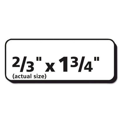 Avery Matte Clear Easy Peel Mailing Labels w/ Sure Feed Technology, Laser Printers, 0.66 x 1.75, Clear, 60/Sheet, 10 Sheets/Pack
