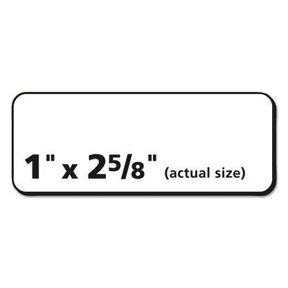 Avery Matte Clear Easy Peel Mailing Labels w/ Sure Feed Technology, Laser Printers, 1 x 2.63, Clear, 30/Sheet, 50 Sheets/Box