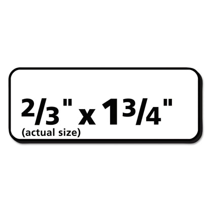 Avery White Address Labels w/ Sure Feed Technology for Laser Printers, Laser Printers, 0.5 x 1.75, White, 80/Sheet, 250 Sheets/Box