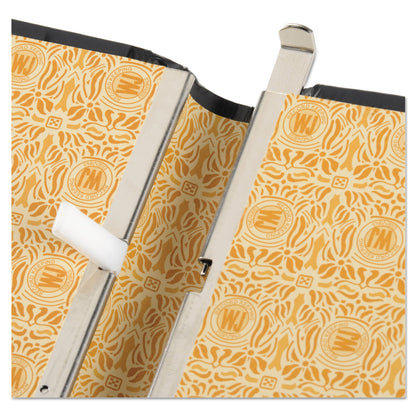 Wilson Jones Looseleaf Corporation Minute Book, 1 Subject, Unruled, Black/Gold Cover, 14 x 8.5, 250 Sheets