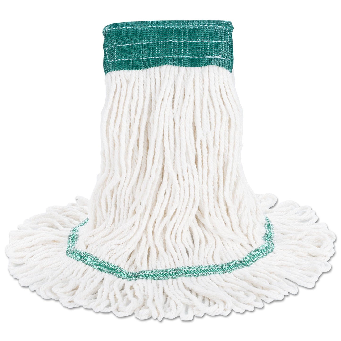 Boardwalk Super Loop Wet Mop Head, Cotton/Synthetic Fiber, 5" Headband, Medium Size, White