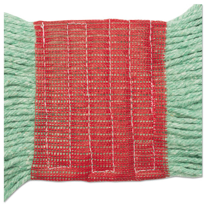 Boardwalk Super Loop Wet Mop Head, Cotton/Synthetic Fiber, 5" Headband, Large Size, Green