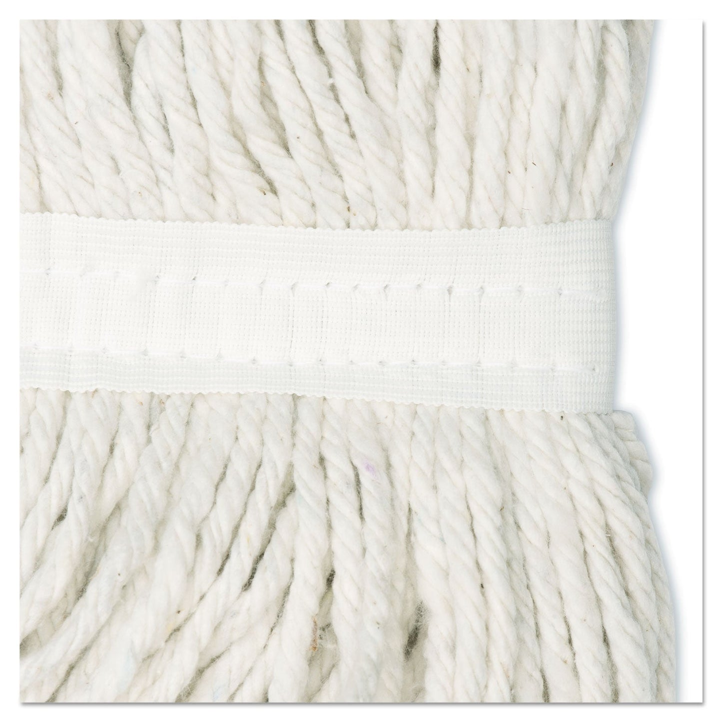 Boardwalk Cut-End Wet Mop Head, Rayon, No. 20, White, 12/Carton