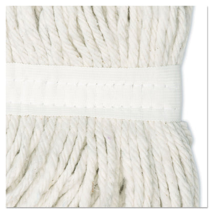 Boardwalk Cut-End Wet Mop Head, Rayon, No. 20, White, 12/Carton