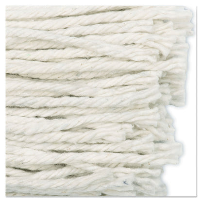 Boardwalk Cut-End Wet Mop Head, Cotton, No. 16 Size, White