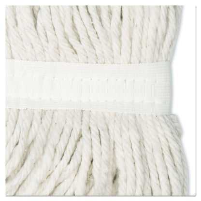 Boardwalk Cut-End Wet Mop Head, Rayon, No. 24, White