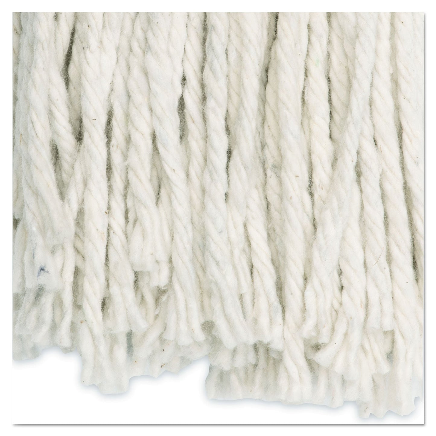 Boardwalk Cut-End Wet Mop Head, Cotton, #16, White, 12/Carton