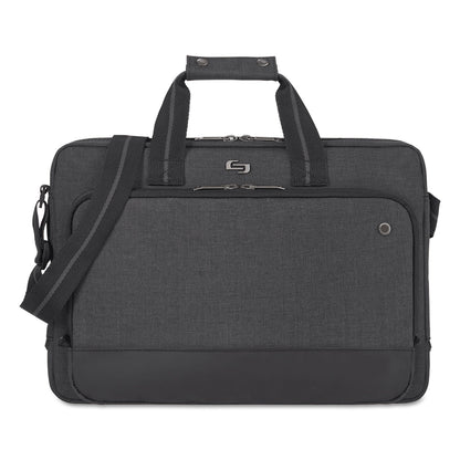 Solo Urban Slimbrief, Fits Devices Up to 15.6", Polyester, 16" x 3" x 11.5", Gray