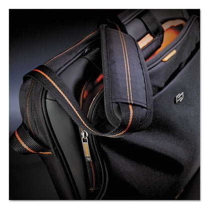Solo Urban Slim Brief, Fits Devices Up to 15.6", Polyester, 16.5 x 2 x 11.75, Black