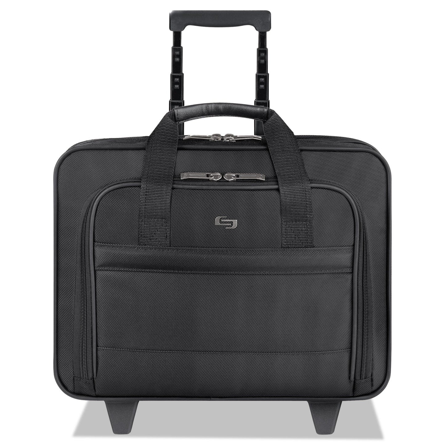 Solo Classic Rolling Case, Fits Devices Up to 15.6", Ballistic Polyester, 15.94 x 5.9 x 12, Black
