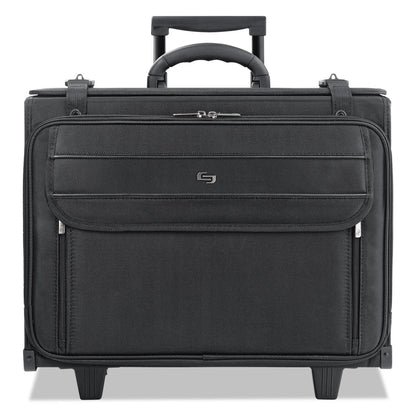 Solo Classic Rolling Catalog Case, Fits Devices Up to 17.3", Polyester, 18 x 7 x 14, Black
