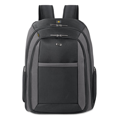 Solo Pro CheckFast Backpack, Fits Devices Up to 16", Ballistic Polyester, 13.75 x 6.5 x 17.75, Black