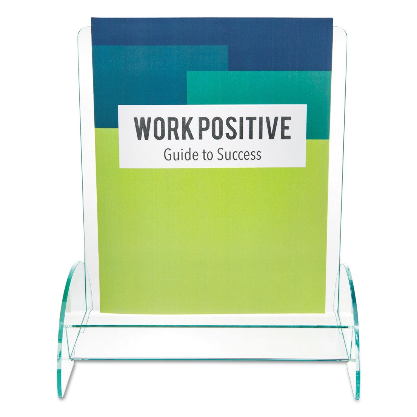 deflecto Euro-Style DocuHolder, Magazine Size, 9.81w x 6.31d x11h, Green Tinted