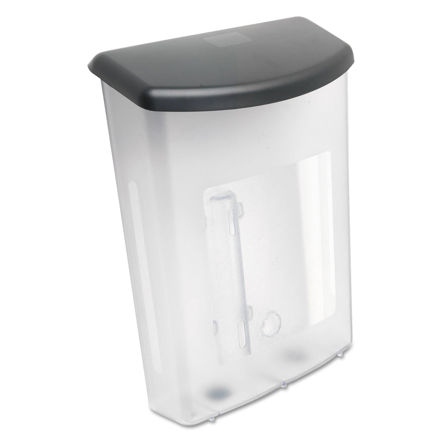 deflecto Outdoor Literature Box, 10w x 4.5d x 13.13h, Clear/Black
