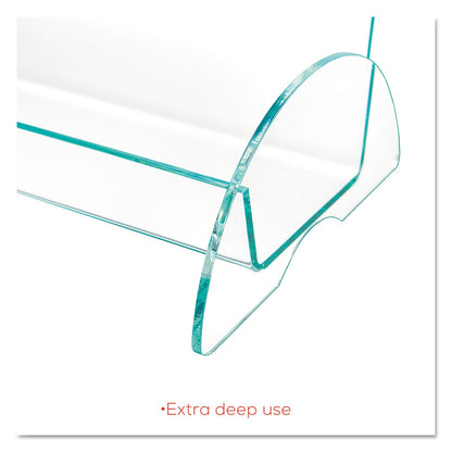 deflecto Euro-Style DocuHolder, Magazine Size, 9.81w x 6.31d x11h, Green Tinted