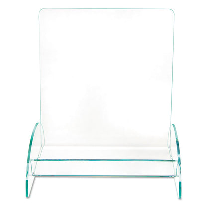 deflecto Euro-Style DocuHolder, Magazine Size, 9.81w x 6.31d x11h, Green Tinted