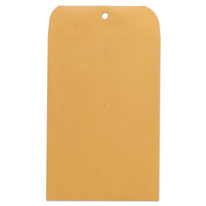 Universal Kraft Clasp Envelope, #63, Square Flap, Clasp/Gummed Closure, 6.5 x 9.5, Brown Kraft, 100/Box