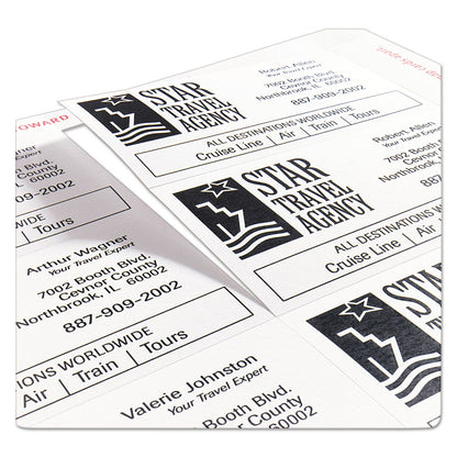 Avery Clean Edge Business Cards, Laser, 2 x 3.5, White, 200 Cards, 10 Cards/Sheet, 20 Sheets/Pack