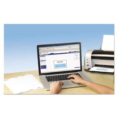 Avery Note Cards with Matching Envelopes, Inkjet, 80 lb, 4.25 x 5.5, Embossed Matte Ivory, 60 Cards, 2 Cards/Sheet, 30 Sheets/Pack