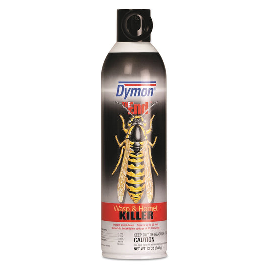 Dymon THE END. Wasp and Hornet Killer, 12 oz Aerosol Spray, 12/Carton