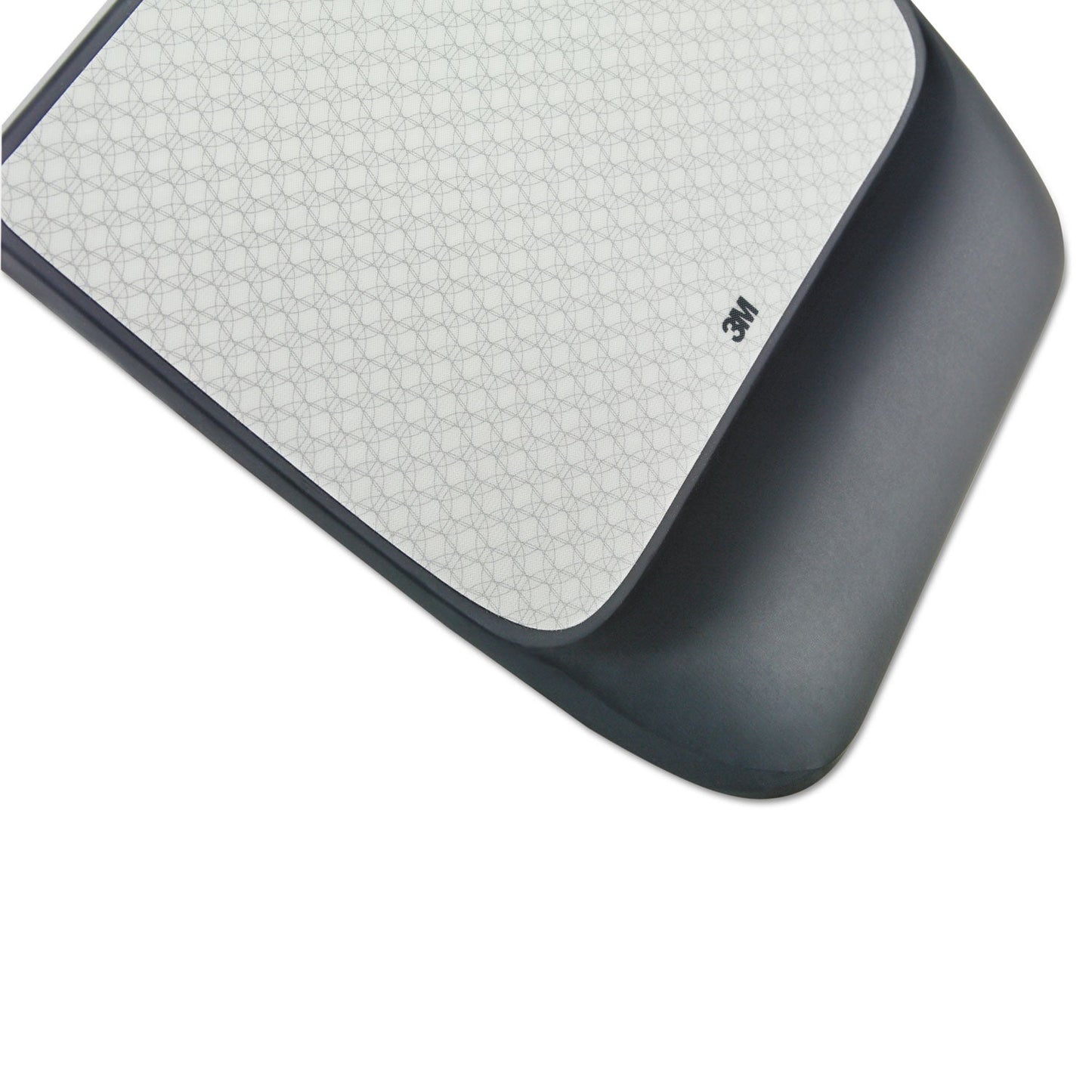 3M Mouse Pad with Precise Mousing Surface and Gel Wrist Rest, 8.5 x 9, Gray/Black