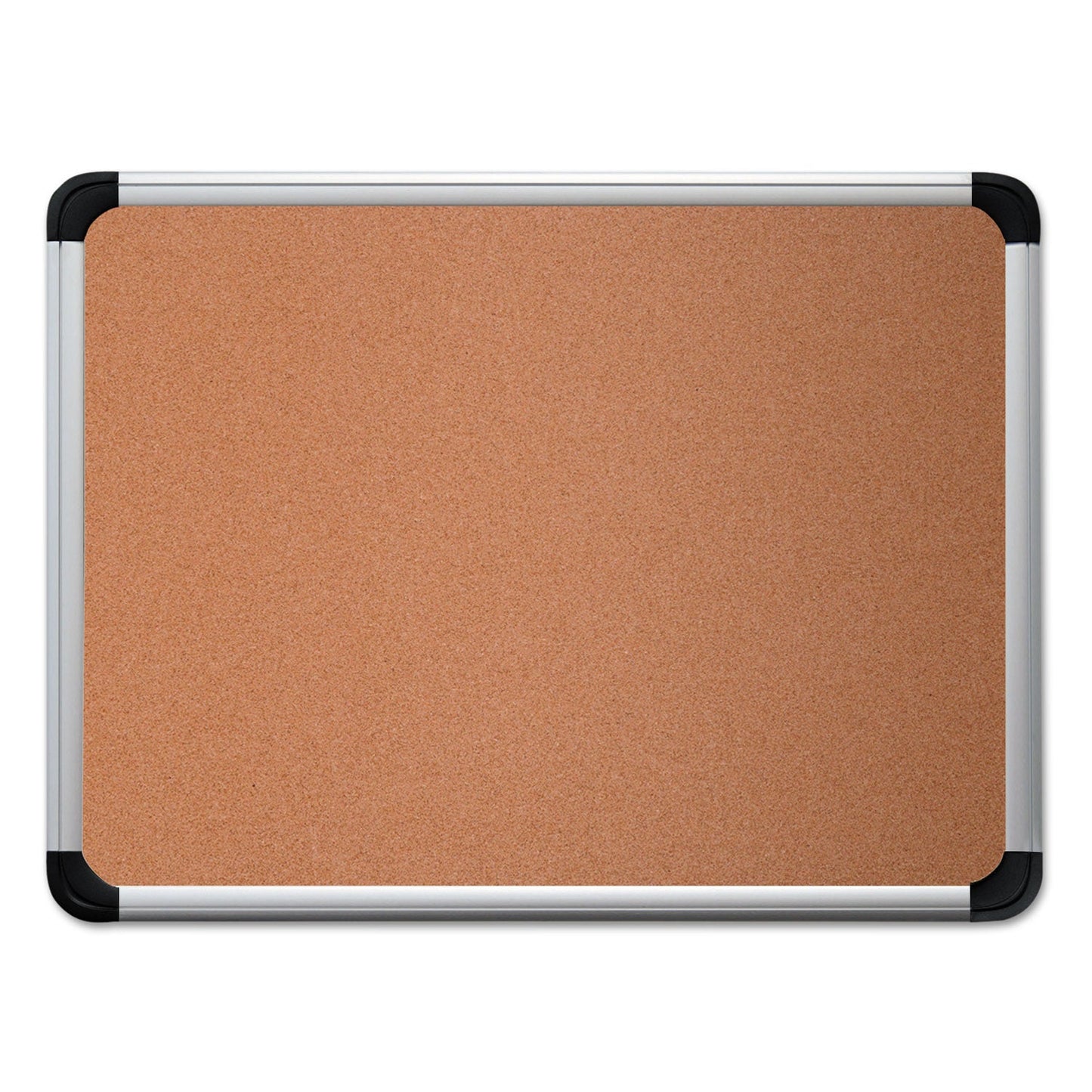 Universal Cork Board with Aluminum Frame, 36 x 24, Natural, Silver Frame