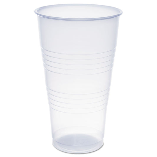 Dart High-Impact Polystyrene Tall Cold Cups, 24 oz, Translucent, Cold, 1,000/Carton