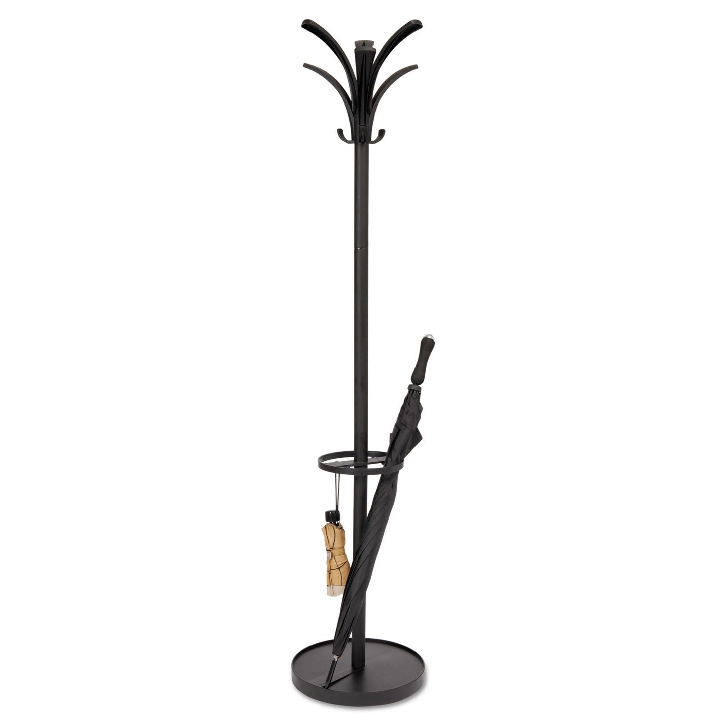 Alba Brio Coat Stand, 13.75w x 13.75d x 66.25h, Black