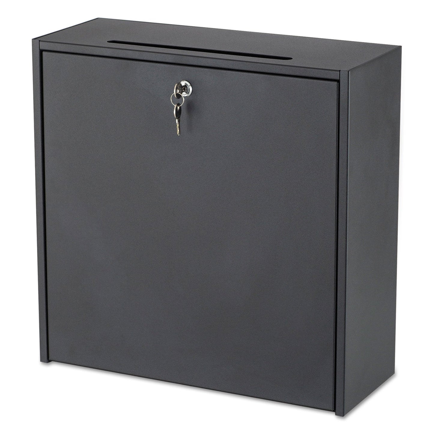Safco Wall-Mountable Interoffice Mailbox, 18 x 7 x 18, Black
