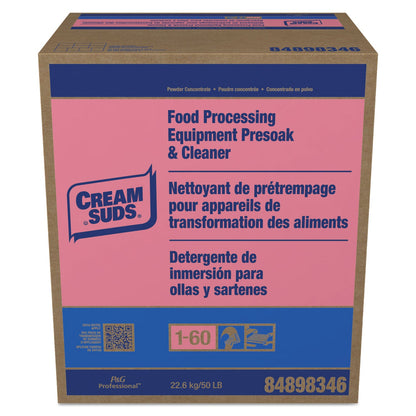 Cream Suds Manual Pot and Pan Presoak and Detergent with Phosphate, Baby Powder Scent, Powder, 50 lb Box