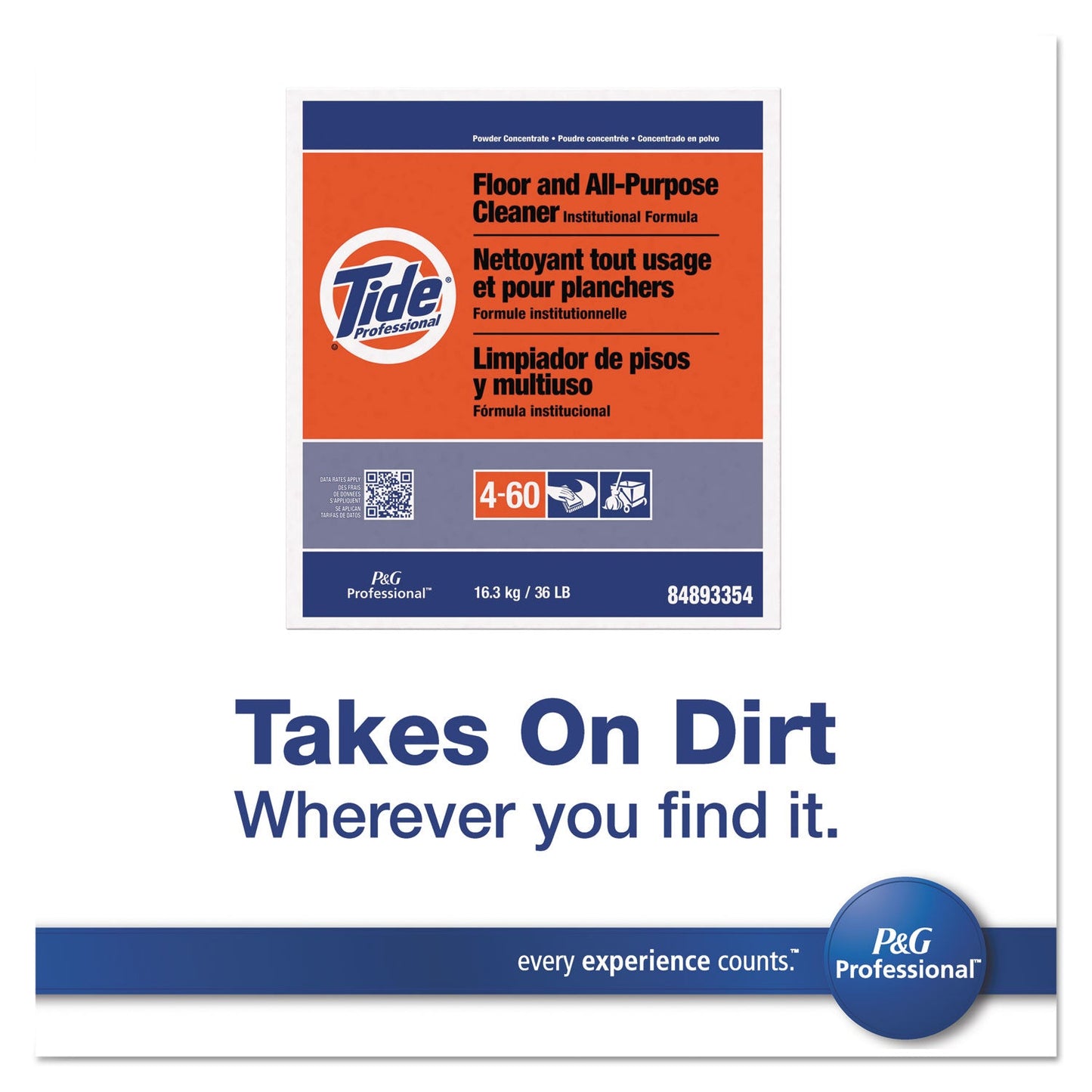 Tide Floor and All-Purpose Cleaner, 36 lb Box