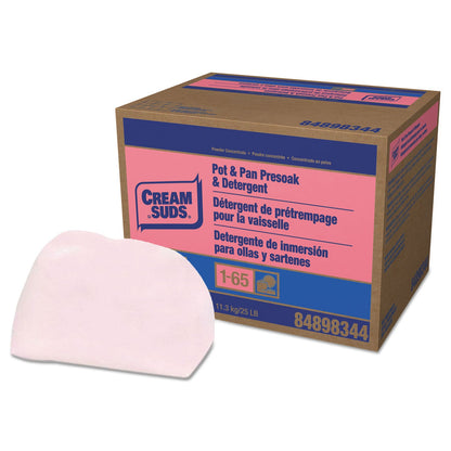 Cream Suds Manual Pot and Pan Presoak and Detergent without Phosphate, Baby Powder Scent, Powder, 25 lb Box