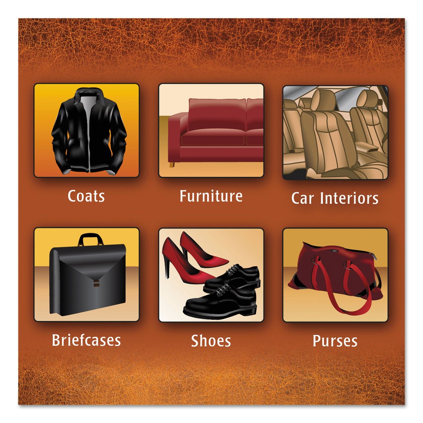 WEIMAN Leather Wipes, 7 x 8, 30/Canister, 4 Canisters/Carton