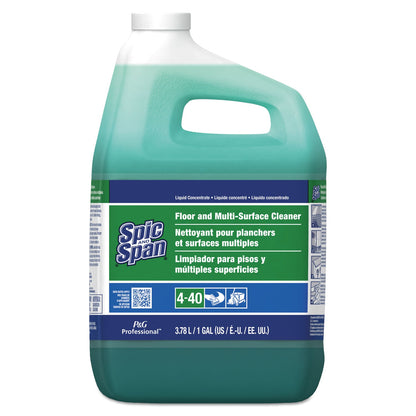 Spic and Span Liquid Floor Cleaner, 1 gal Bottle, 3/Carton