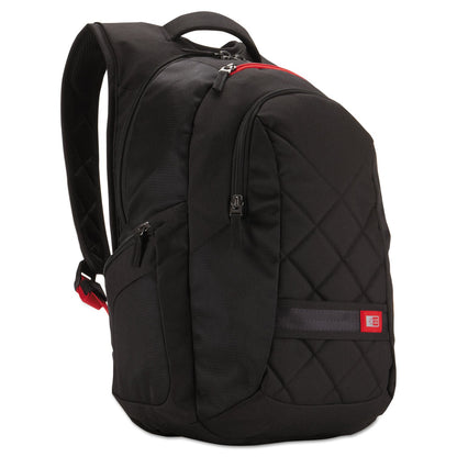 Case Logic 16" Laptop Backpack, Fits Devices Up to 16", Polyester, 9.5 x 14 x 16.75, Black
