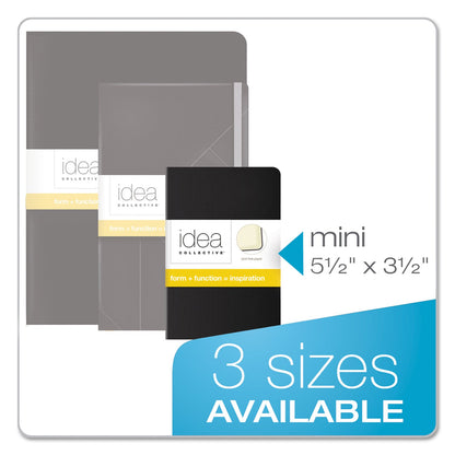 TOPS Idea Collective Journal, Soft Cover, 1 Subject, Wide/Legal Rule, Black Cover, 5.5 x 3.5, 40 Sheets, 2/Pack