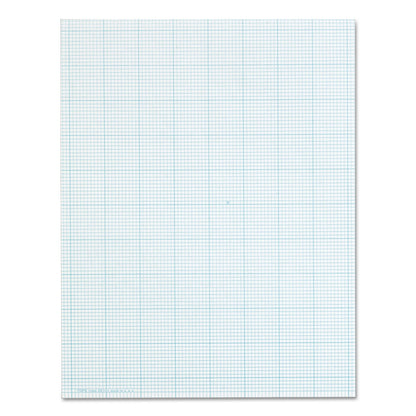 TOPS Cross Section Pads, Cross-Section Quadrille Rule (10 sq/in, 1 sq/in), 50 White 8.5 x 11 Sheets