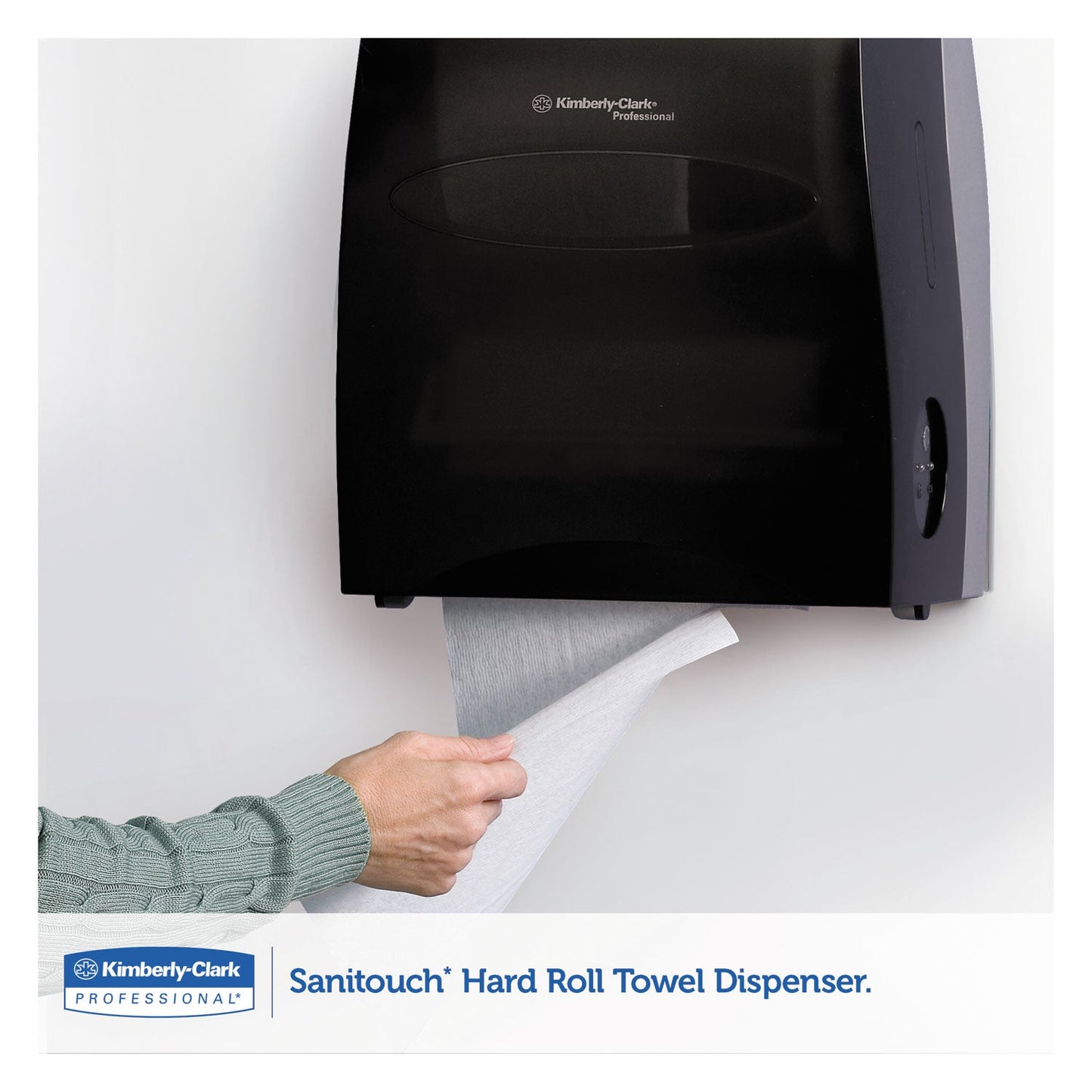 Kimberly-Clark Professional* Sanitouch Hard Roll Towel Disp, 12.63 x 10.2 x 16.13, Smoke
