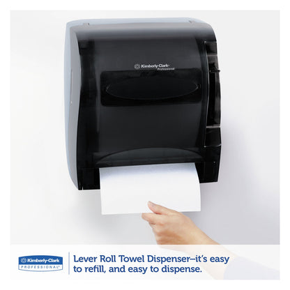 Kimberly-Clark Professional* Lev-R-Matic Roll Towel Dispenser, 13.3 x 9.8 x 13.5, Smoke