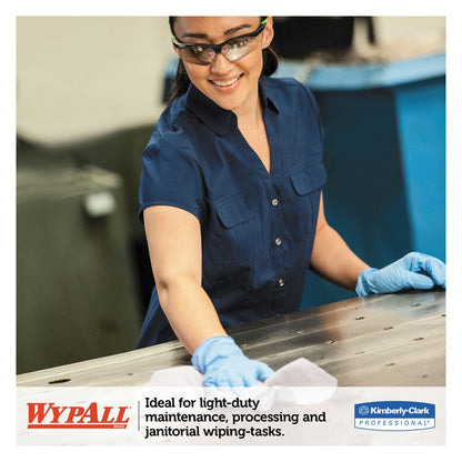 WypAll L30 Towels, POP-UP Box, 16.4 x 9.8, White, 100/Box, 8 Boxes/Carton