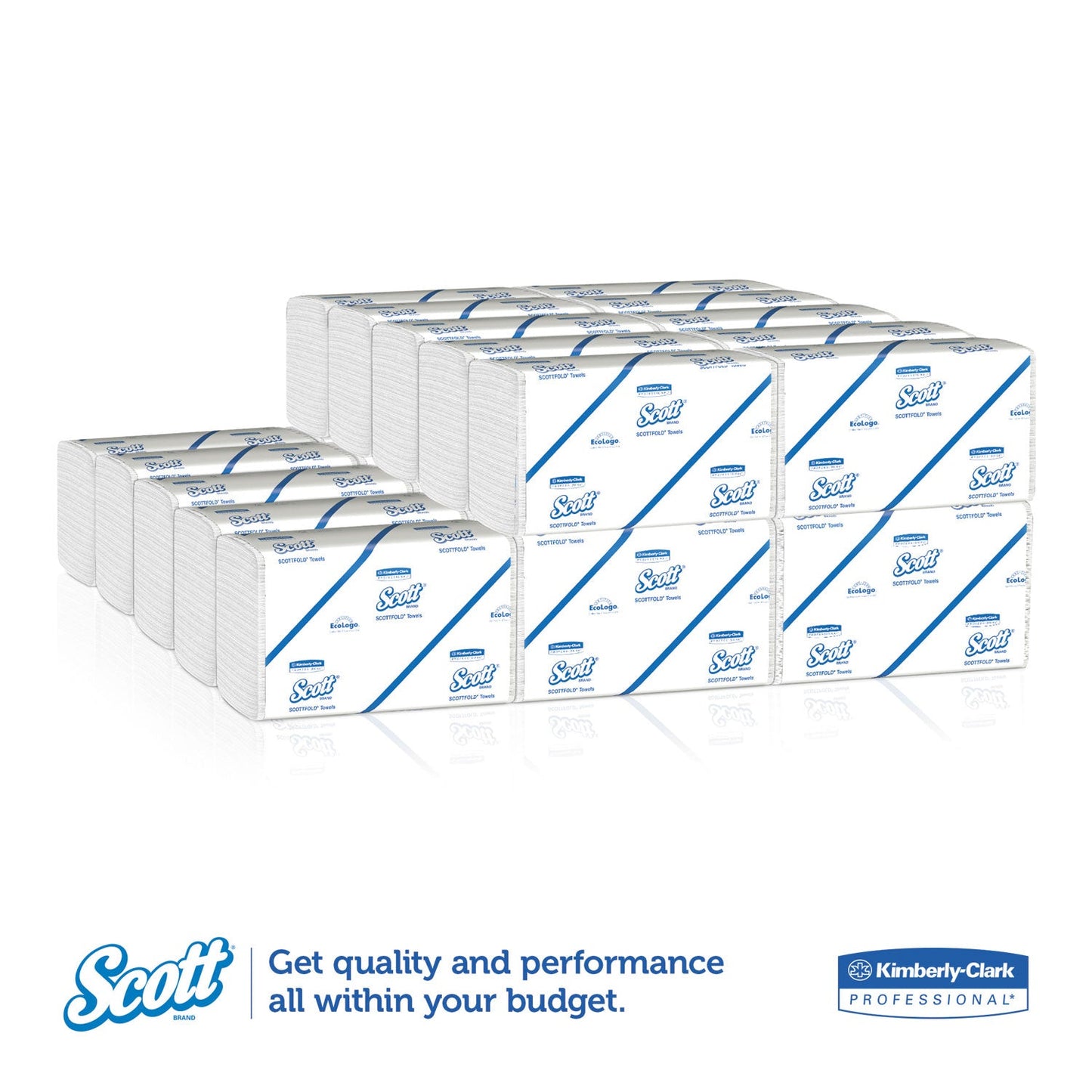 Scott Pro Scottfold Towels, 7.8 x 12.4, White, 175 Towels/Pack, 25 Packs/Carton
