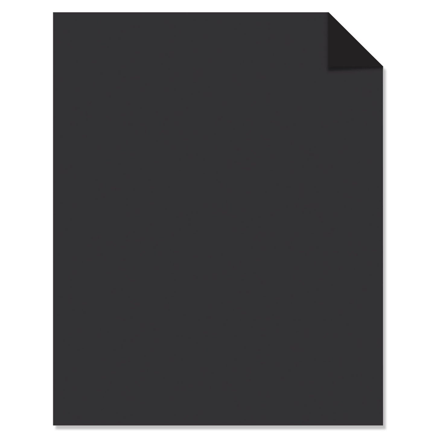 Astrobrights Color Cardstock, 65 lb Cover Weight, 8.5 x 11, Eclipse Black, 100/Pack