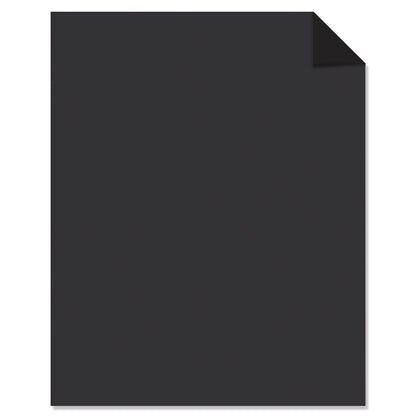 Astrobrights Color Cardstock, 65 lb Cover Weight, 8.5 x 11, Eclipse Black, 100/Pack