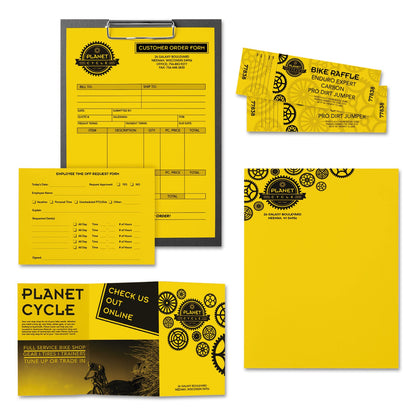 Astrobrights Color Paper, 24 lb Bond Weight, 11 x 17, Solar Yellow, 500/Ream