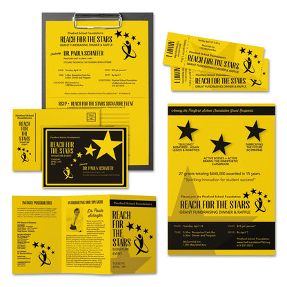 Astrobrights Color Cardstock, 65 lb Cover Weight, 8.5 x 11, Solar Yellow, 250/Pack