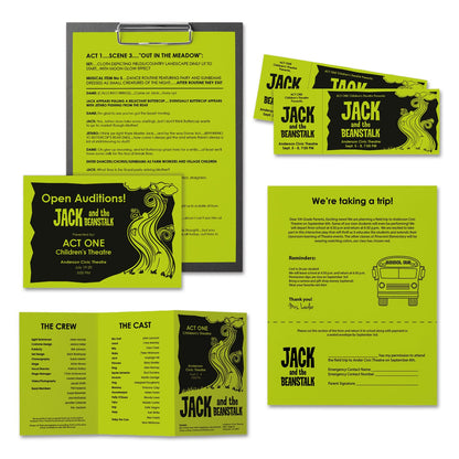 Astrobrights Color Paper, 24 lb Bond Weight, 8.5 x 11, Terra Green, 500/Ream
